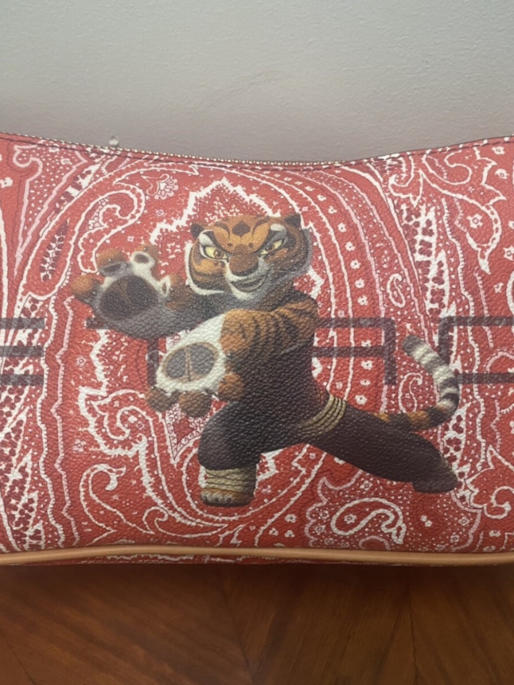 Etro Mini Kung Fu Panda Handbag Red Paisley Made in Italy